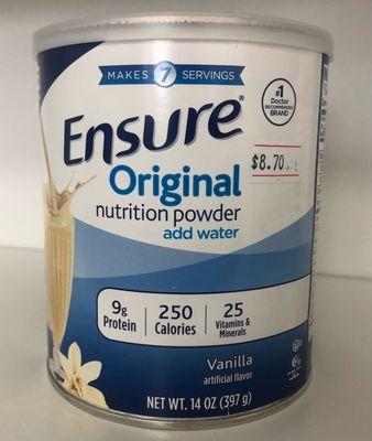 Ensure Original Vanilla Powder 14 oz $8.70