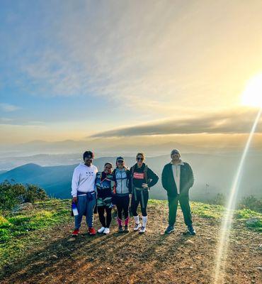 Morning hike with Hardcore Miramar 60 Challenge members - Team Make Your Family Proud