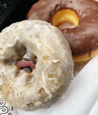 Blueberry cake + chocolate glazed