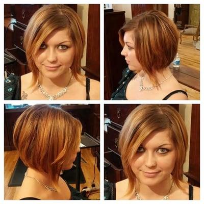 Color, cut, and style by Trey