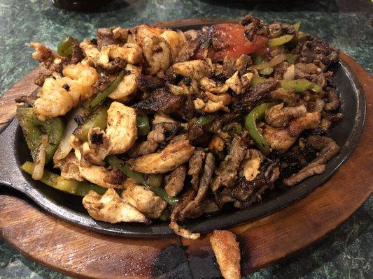 Texas fajitas.  Just a little meat...