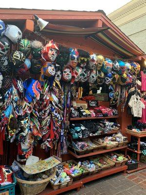 The Outdoor Shopping Booths.  A Free Event  Dia De Los Muertos ( Day of the Dead) November 1, 2019 in DTLA on Olivera Street