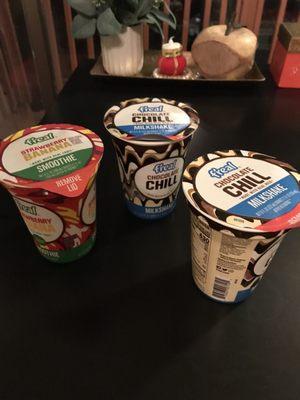 Supposed "milkshakes"