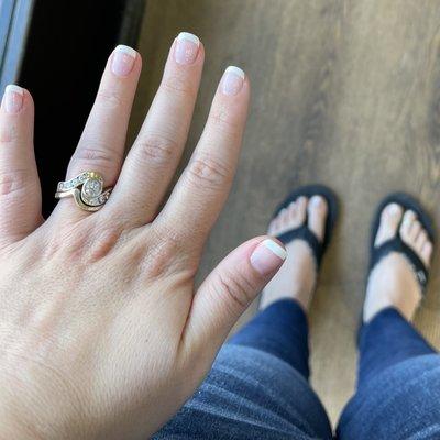 Gel manicure that chipped in 5 days