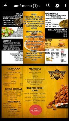 New menu