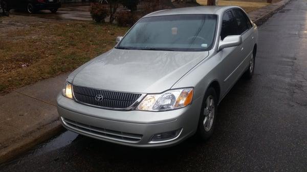 Repaired and painted front end, tinted windows, and added fog lights