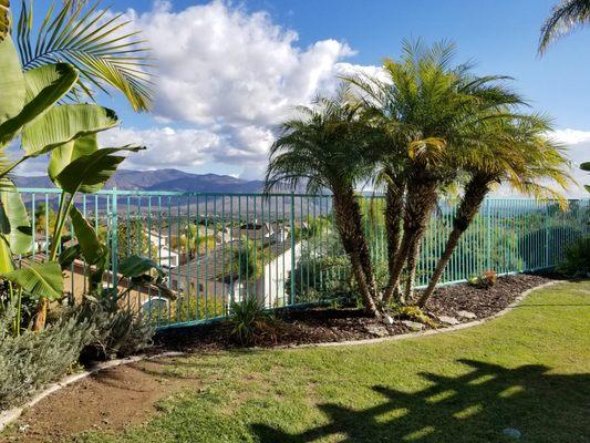 40' section of wrought iron fence that was replaced and color-matched to the existing fence.