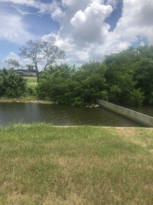 Would be nice if they removed the trash along their property line that had rolled into the water