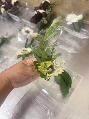 Boutonnières unusable