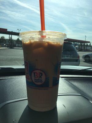 Very good iced Carmel latte.  I see a rest stop in my future