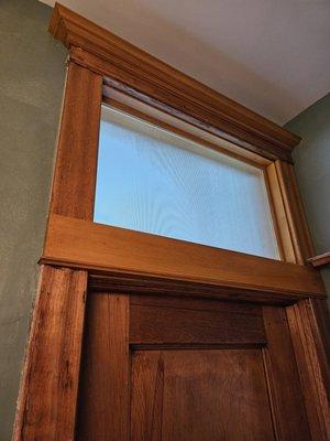 Purchased class for transom window