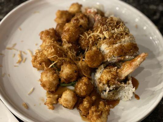 Scallop Crunch Roll