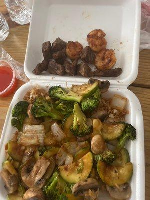 Hibachi Steak and Shrimp