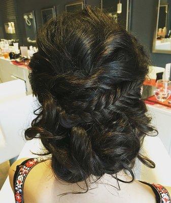 Blo bridal custom updo