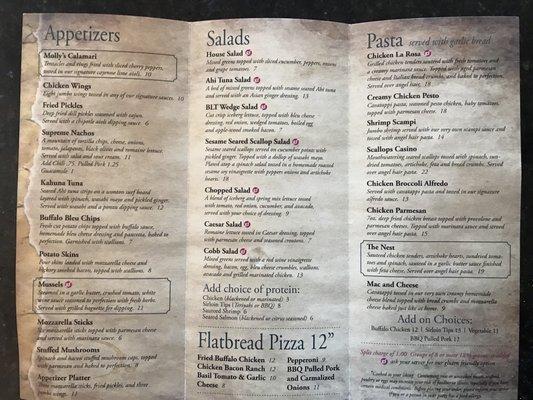 Menu 4/20/2018