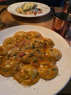 Smoked Chicken Ravioli