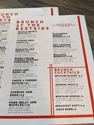 Brunch Menu 03/2021