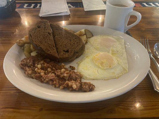 Corn Beef Hash & 2 Eggs