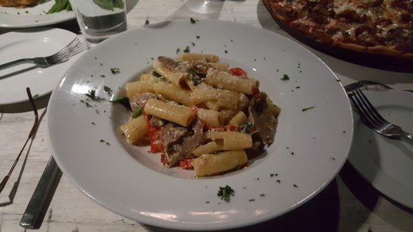 Wild Buffalo rigatoni ala burrata