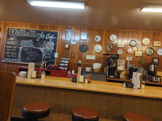 Main counter and specials board