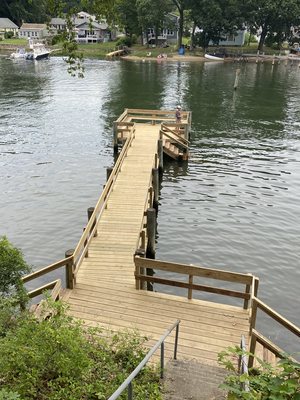 Replacement dock built for an association in Niantic, CT