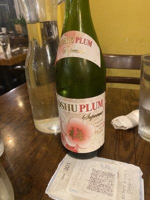 Sake Koshu Plum Wine