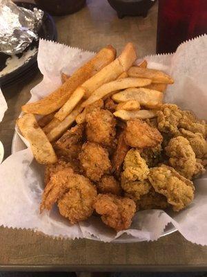 Shrimp,oysters,fries