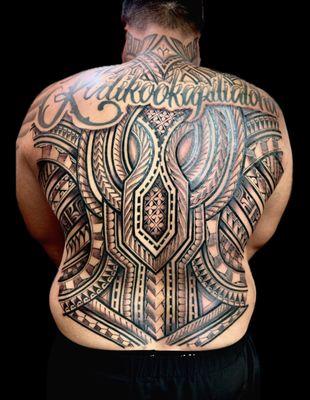 Custom Polynesian Tattoo by Bam