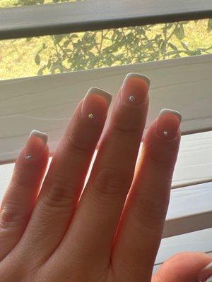 Cute and simple nails for someone who types all day