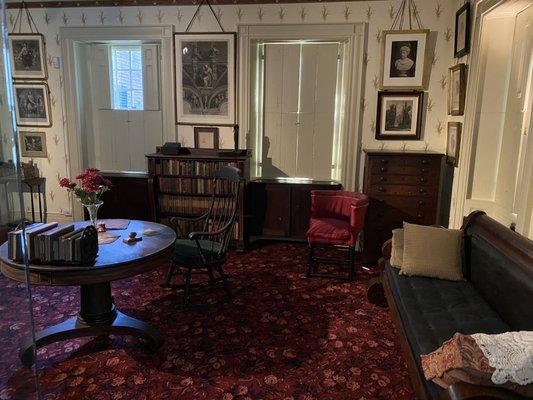 Emerson's office in the Concord Museum.