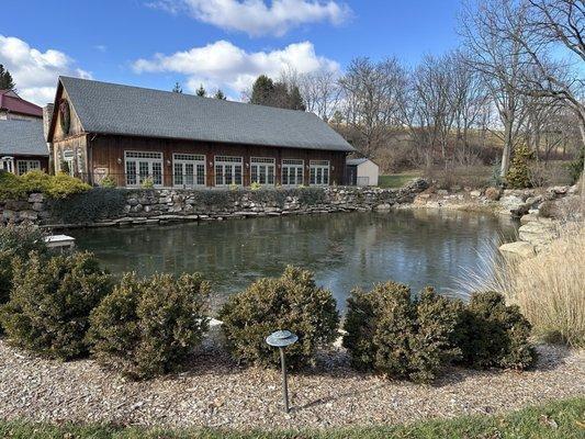 View of one of the ponds on property