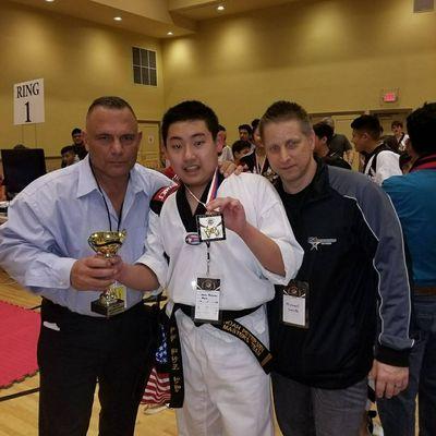 Noah 2nd place black belt sparring