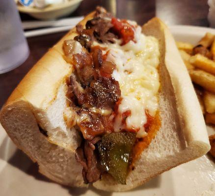 Regular pizza cheese steak