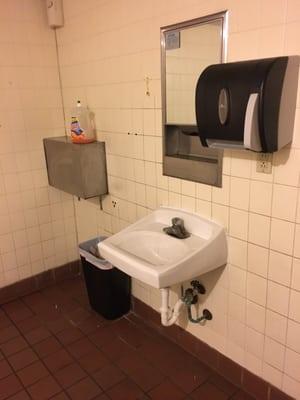 This is the bathroom at Peking. Looks like the employees and patrons have to wash their hands with dish soap.