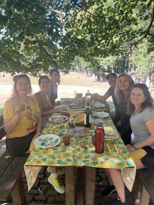 Picnic in the forest hike,