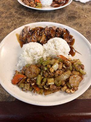 Kung Pao Chicken and Chicken Teriyaki Combo