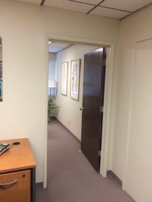 Door to exam room