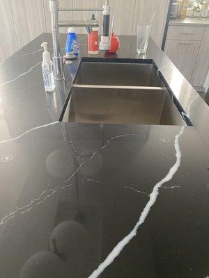 Clean kitchen counter