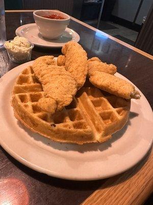 Chicken and waffles