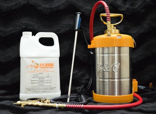 We use XT-2000 Orange Oil to eliminate Termites on contact