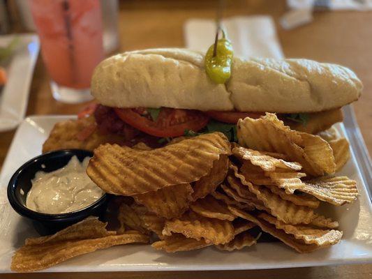 Fish and Chips Feature sandwich