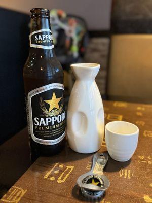 Sapporo $4.99 Large Sake $7.99