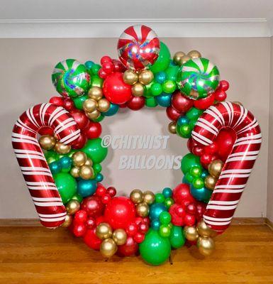 Christmas Theme Balloon Garland Ring