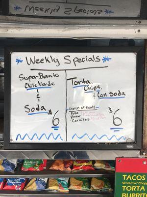 Weekly Specials