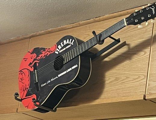 Nothing says authentic Italian like a Fireball Whiskey guitar