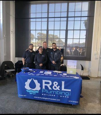 R&L Plumbing Inc. pulling up at the 2023 SFAA Landlord Expo, In Community with the team!