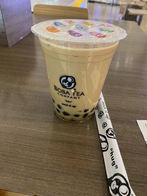 Sly Chai (Chai/Cream/Black Tea with Caramel Boba)