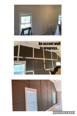 Trim work /accent wall