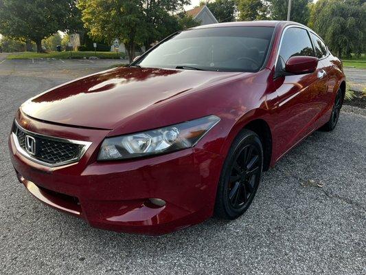 2008 honda accord that we detailed, headlight restoration as well. A few more things too