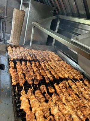 Eat Greek souvlaki made fresh daily